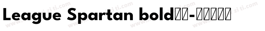 League Spartan bold粗体字体转换